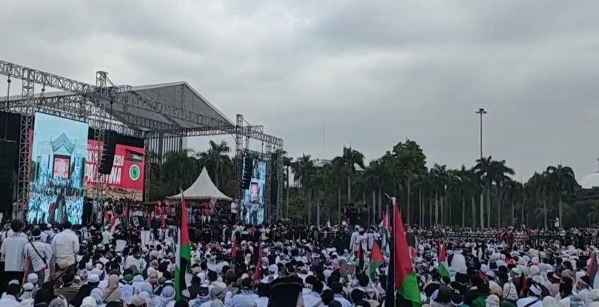 Aksi Damai Bela Palestina Digelar Hari Ini di Monas, Dihadiri Tokoh Nasional