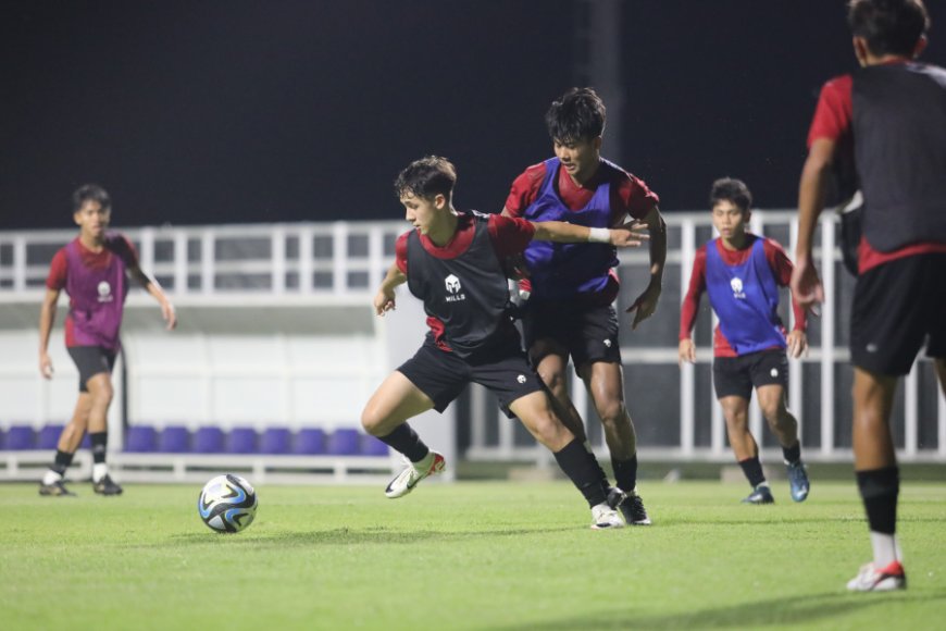 Latihan Perdana di Lapangan Resmi, tim U-17 Matangkan Taktik