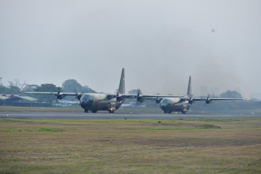 Tuntaskan Misi Kemanusiaan Untuk Palestina, Flight Hercules TNI AU Landing Di Halim