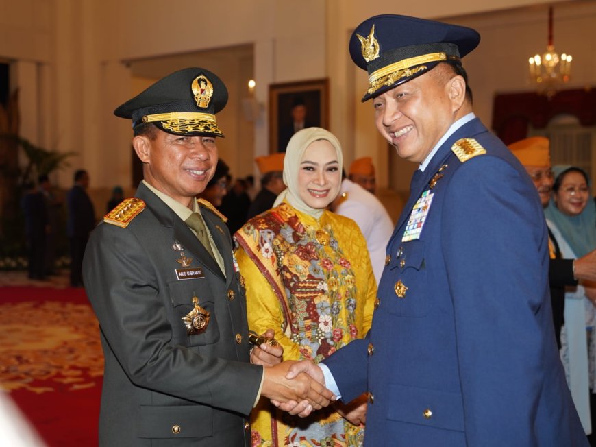 TNI Ganti Pimpinan, Kasau Hadiri Pelantikan Panglima TNI Di Istana Negara