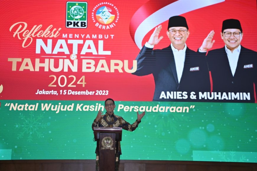 Refleksi Natal dan Tahun Baru Bersama PKB, Anies: Bersama Gus Imin, Kami Berkomitmen Rawat Tenun Kebangsaan