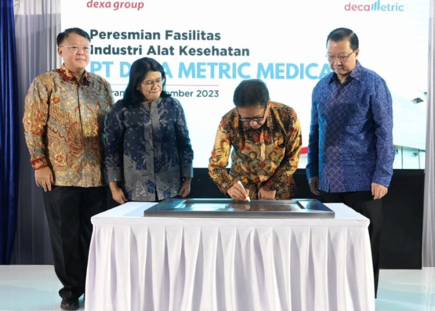 Menkes Budi Gunadi Sadikin Resmikan Fasilitas Industri Alat Kesehatan di Cikarang