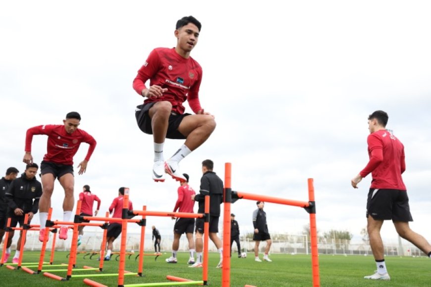 Intensitas Tinggi Latihan Skuad Garuda Dipantau Langsung Shin Tae Yong