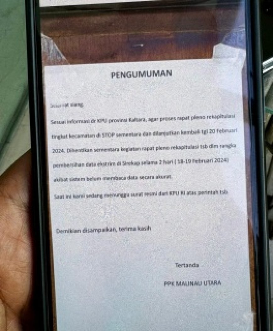 Ada Perintah Penghentian Rekapitulasi Suara, Deddy Yevri Minta KPU Beri Penjelasan