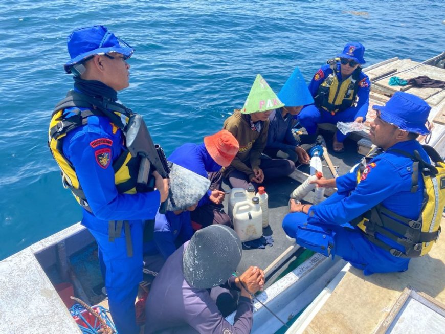 Tangkap Ikan dengan Bahan Peledak, Korpolairud Tangkap Nelayan Asal Pulau Lumu – Lumu