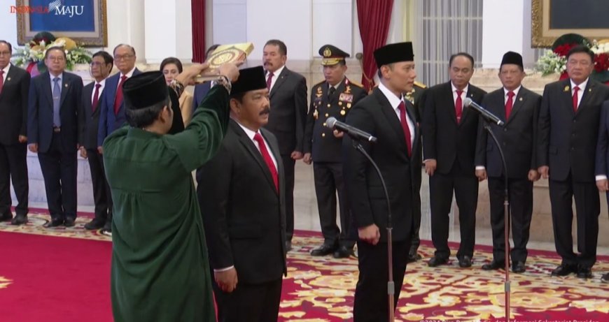 Presiden Jokowi Lantik Agus Harimurti Yudhoyono sebagai Menteri ATR/BPN