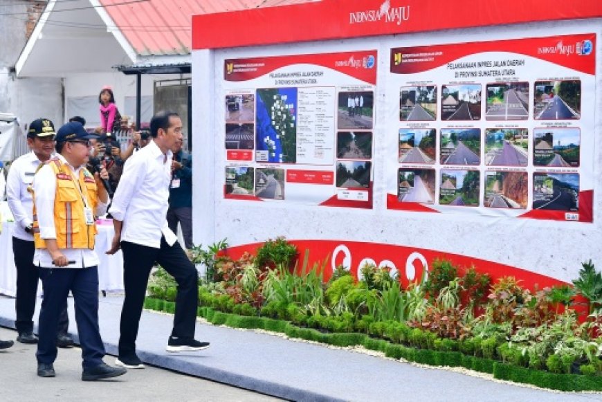 Presiden Jokowi Resmikan Pembangunan Jalan Daerah Senilai Rp868 Miliar di Sumatra Utara