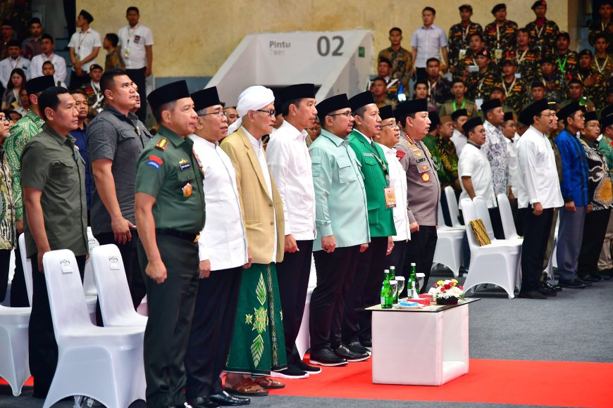 Panglima TNI Dampingi Presiden Joko Widodo Hadiri Harlah Ke-90 GP Ansor