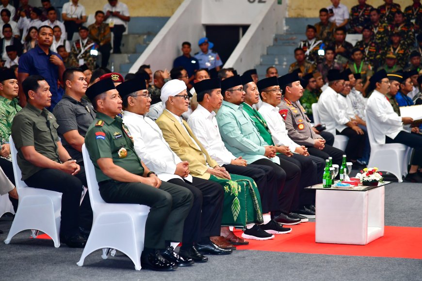 Panglima TNI Dampingi Presiden Joko Widodo Hadiri Harlah Ke-90 GP Ansor