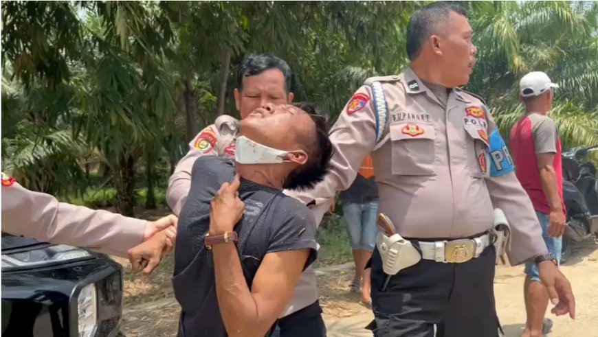 Aksi Polisi Tangkap Pelaku Curanmor Saat Bawa Keluarga