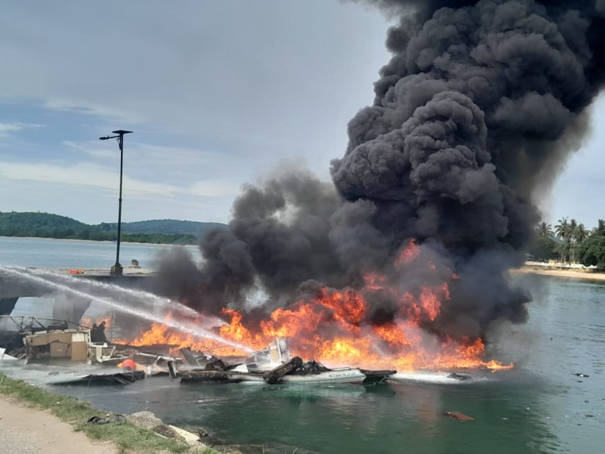 Begini Kronologi Meledaknya Speedboat Yang Ditumpangi Cagub Malut Benny Laos